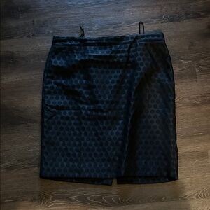 J. Crew Midnight Blue Patterned Pencil Skirt